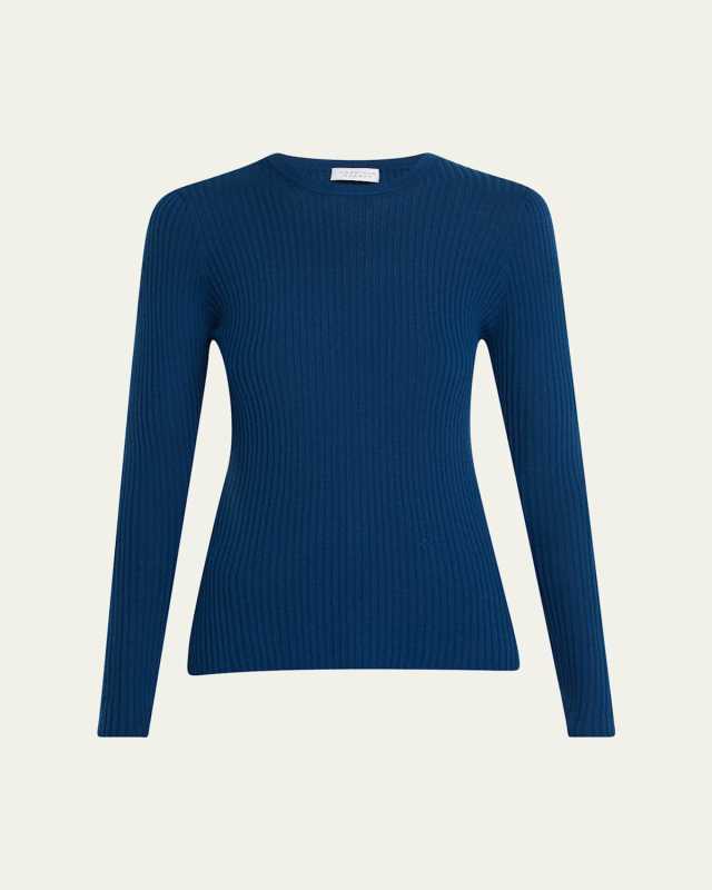 Browning Long-Sleeve Cashmere-Silk Top